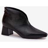 Boto Eco Leather Women's Boots High Heels Black Rylina | Shoptok.si