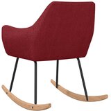  Stolica za ljuljanje od tkanine crvena boja vina | shoptok.hr