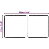 vidaXL Preproga za tek Siva 100 x 250 cm 100% polipropilenski tuf | Shoptok.si
