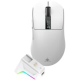 WHITESHARK MIŠ WGM-5023 GAWAIN / 12.000 DPI – Bijeli / Wireles Cijene