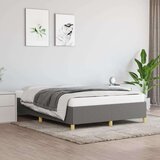  Posteljni okvir temno siv 140x190 cm blago, (20724294) Cene