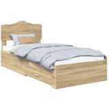  Okvir za krevet s uzglavljem Sonoma hrast 90 x 190 cm | shoptok.hr