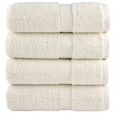 vidaXL Premium brisače za goste SOLUND 4 kosi kremne barve 30x50 cm 600 g/m², (5000307717) | Shoptok.si