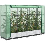 vidaXL Povišena gredica s pokrovom za staklenik 160 x 40 x 123 cm | shoptok.hr