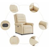  Naslonjač od tkanine krem | shoptok.hr
