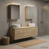  Set namještaja za kupaonicu 5 kom. Hrast sonoma | shoptok.hr