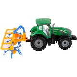  Zelen traktor z oranžno in modro grablje z drsnikom | Shoptok.si