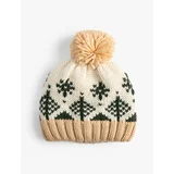 Koton Knitted Beanie Pompom Patterned