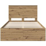  Konstrukcija postelje Oreh 120 x 200 cm Masivno borovo les, (5000103653) Slike