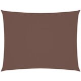  The Living Store Senčno jadro oksford blago pravokotno 5x6 m rjavo - Senčno Jadro, (21444623) | Shoptok.si
