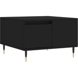 Maison Chic Klubska mizica - kavna mizica - Nizka mizica črna 55x55x36,5 cm inženirski les, (21753913) Cene