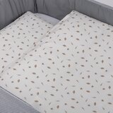 Bubaba by FreeON posteljina za kolijevku/košaru 5 djelna Listići beige | shoptok.hr
