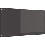 vidaXL Kuhinjski povratak Tamnosiva Kaljeno staklo 120 x 60 x 0.6 cm | shoptok.hr
