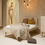 Qu-ax otroška posteljica flow 70x140 clay & oak | Shoptok.si