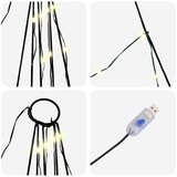  LED Božićno drvce s zemljanim klinovima Topla bijela 182 cm | shoptok.hr