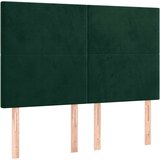  LED uzglavlje tamnozeleno 144x5x118/128 cm baršunasto | shoptok.hr