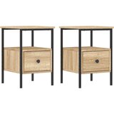 vidaXL Noćni ormarići 2 kom boja hrasta 34x36x50 cm konstruirano drvo | shoptok.hr