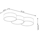  Stropna svetilka CIRCLE 3A bela, (21347705) | Shoptok.si