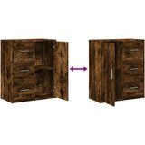 vidaXL Komoda 2 kosa dimljeni hrast 60x31x70 cm inženirski les | Shoptok.si
