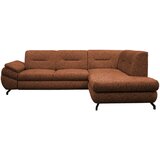 MID.YOU KOTNA SEDEŽNA GARNITURA, struktura, pliš opečnato rjava | Shoptok.si