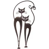 Kovinska stenska dekoracija Cats II
