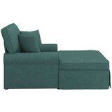  Naslonjač z krilom Temno zelena 91 x 157 x 91 cm blago, (5000133169) | Shoptok.si