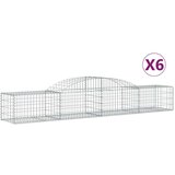  Lučne gabionske košare 6 kom 300x50x40/60 cm pocinčano željezo | shoptok.hr