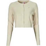 Tommy Jeans Telovniki & Jope TJW CRP ESSENTIAL CARDIGAN Bež