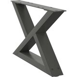  Noge za klub stolić 2 kom. antracit 60 x (30-31,3) cm čelik | shoptok.hr