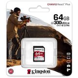 Kingston 64GB Canvas React Plus SDHC UHS-II U3 V90 for Full HD/4K/8K | shoptok.hr