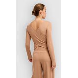 Roxy Rise & Vibe Rib Crossed Backls Long Sleeve T cafe au lait | Shoptok.si