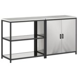  Kuhinjski set za pohranu 2 pcs Srebrna 180 x 50 x 92 cm | shoptok.hr