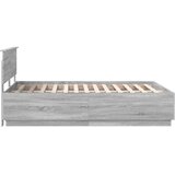  Okvir za krevet S LED lampica Siva Sonoma 160 x 200 cm - Sivi hrast sonoma 160 x 200 cm | shoptok.hr
