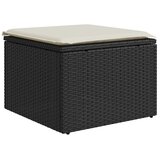  6-dijelni set vrtnih sofa s jastucima crni od poliratana bagrem | shoptok.hr