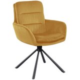 Livetastic Naslanjač Cord, Zlata, Vrtljiv | Shoptok.si