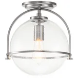 Quintiesse QN-SOMERSET-F-C-BN -Plafonsko svetlo SOMERSET 1xE27/60W/230V matni hrom