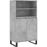 Maison Chic Visoka omara - Komoda - Predalnik betonsko siva 60x36x110 cm inženirski les, (21719733) | Shoptok.si