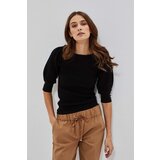 Marisse Sweater With Puffed Sleeves Z-Sw-3658 Black | ePonuda.com