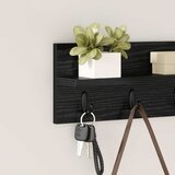  Vješalica za kapute na zidu Zidne Crni hrast 40 x 10,5 x 18 cm | shoptok.hr