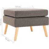vidaXL Tabure od tkanine smeđe-sivi | shoptok.hr