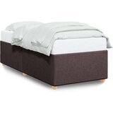 vidaXL Posteljni okvir temno rjav 90x200 cm blago, (21292521) | Shoptok.si