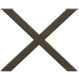  Noge jedilne mize v obliki črke X 3 kosa 90x(72-73) cm jeklo, (21828589) | Shoptok.si