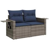  Vrtni set s jastucima, 14 dijelova, sivi poliratan | shoptok.hr