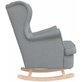  Stolica za ljuljanje 74x90x102 cm od tkanine svjetlosiva | shoptok.hr