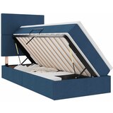 vidaXL postelja s shranjevanjem modra 100 x 200 cm umjetno usnje, (5000100743) | Shoptok.si