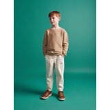 Reserved - Strukturirani pamučni džemper - bež | shoptok.hr
