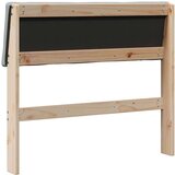 vidaXL Tapecirano vzglavje Svetlo siva 90 cm Masivno borovo les | Shoptok.si