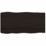 Stolna ploča tamnosmeđa 100x50x(2-6) cm obrađena hrastovina | shoptok.hr