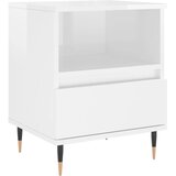  Noćni ormarići 2 kom sjajni bijeli 40x35x50cm konstruirano drvo | shoptok.hr