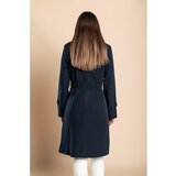 Fenzy Eleganten Trenčkot Z Gumbi, Temno Moder | Shoptok.si